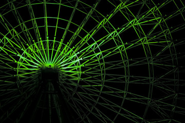 Giant ferris wheel at Osaka Aquarium Kaikuyan entertainment park Japan Asia