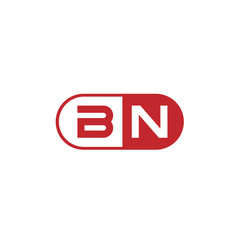 BN Letter logo template design