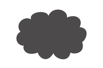 Nube gris de contaminación.