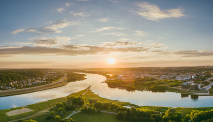 Neman and Neris confluence, Kaunas, Lithuania