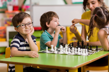 Preschool Student and Chess