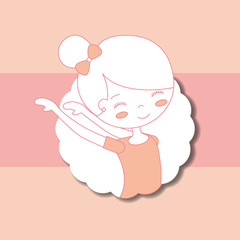 beautiful ballerina ballet portrait character