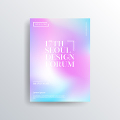 Colorful color brochure design, abstract cover design, iridescent background