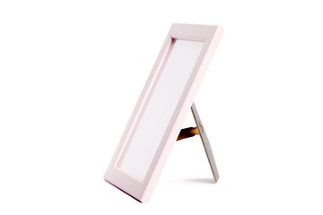 Blank picture frame on white
