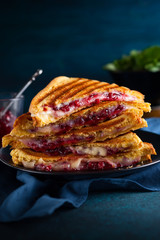 Grilled Cheese and Cranberry  Sandwiches