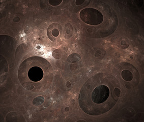 Abstract fractal holes