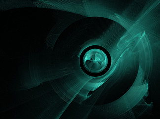 Abstract fractal circle