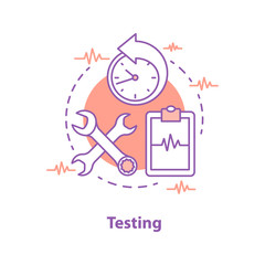 Product testing concept icon