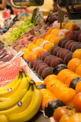 exotic fruits in assortment.
