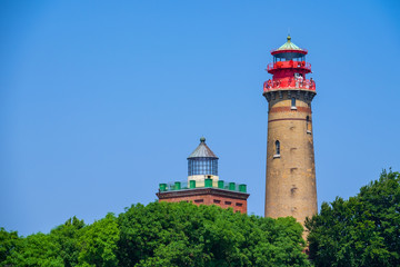 Fototapeta na wymiar Der Leuchtturm von Kap Arkona auf Rügen
