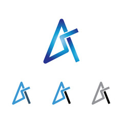 Abstract A Letter Initial Business Symbol