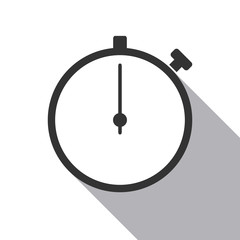 Stopwatch line icon design on a light background for web and mobile. Vector illustration, eps10