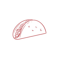 Burritos Vector Line 