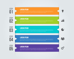 Infographic template for business, education, web design, banners, brochures, flyers, diagram, workflow, timeline. Vector illustration.