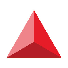 Obraz premium Colorful geometrical figure Vector illustration: Pyramid