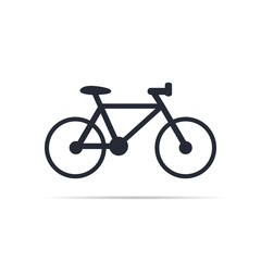Fototapeta premium Bicycle icon on white background. Vector illustration, eps10