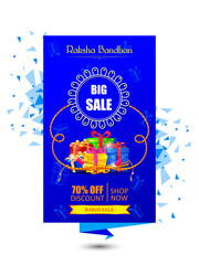Decorated Rakhi for Indian festival Raksha Bandhan shopping sale promotion offer