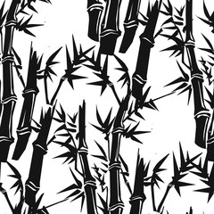 Pattern of bamboo. Vector illustration