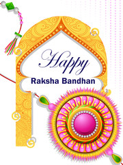 Naklejka premium Decorated rakhi for Indian festival Raksha Bandhan