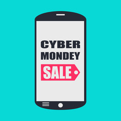 Cyber Monday sale. Vector, eps10