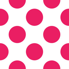 Circle seamless pattern. Cute pink pattern