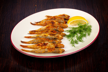 Surmullet fish with lemon