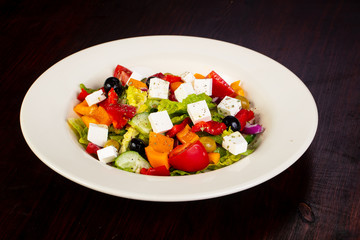 Greek salad with feta