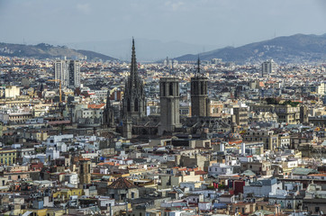 Fototapeta premium Panorama of Cathedral landscape