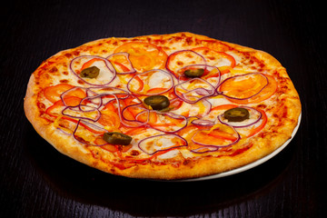 Delicious mexican pizza