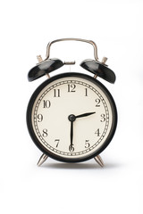 Alarm clock face isolated on white background