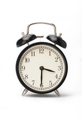 Alarm clock face isolated on white background