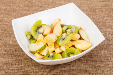 Fruits salad with kiwi