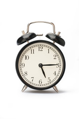 Alarm clock face isolated on white background