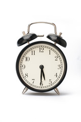 Alarm clock face isolated on white background