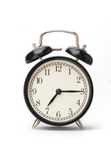 Alarm clock face isolated on white background