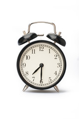 Alarm clock face isolated on white background