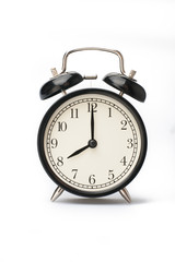 Alarm clock face isolated on white background