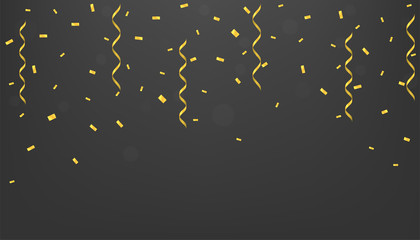 Golden confetti background