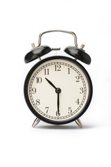 Alarm clock face isolated on white background