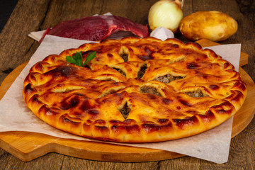 Homemade Ossetian pie