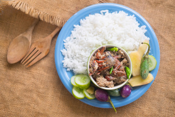 Delicious Tao Jiaw Lone. Traditional Thai food.