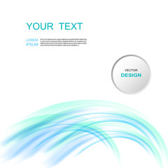 Abstract blue wave background