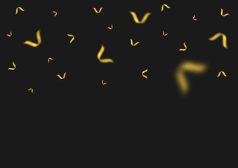 Golden confetti background