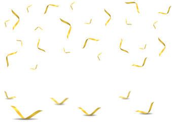 Golden confetti background