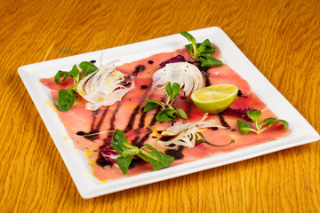 Cold Tuna carpaccio