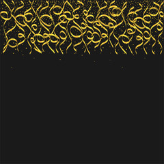 Golden confetti background