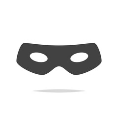 Thief eye mask icon vector isolated