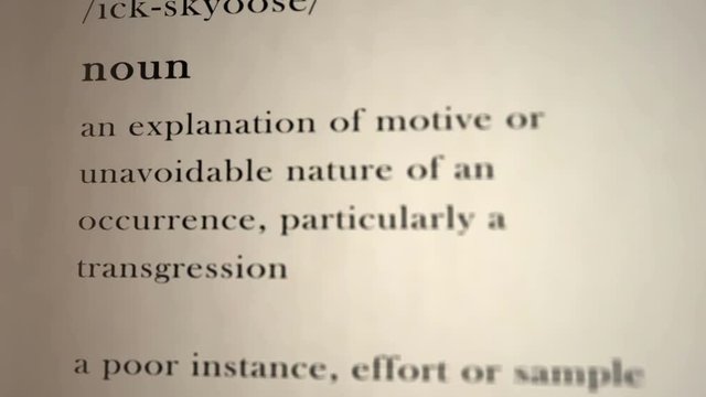 Excuse Definition (noun)