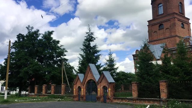 Pirevichi Village, Zhlobin District Of Gomel Region Of Belarus. All Saints Church Is Old Cultural And Architectural Monument