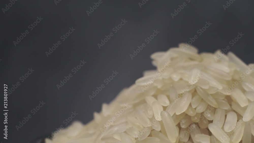 Aufkleber rice rotation 360 degrees, macro view